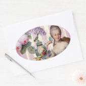 Sticker Ovale Thé au Petit Trianon - rose (Enveloppe)