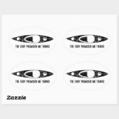 Sticker Ovale The Eddy Promised Me Things Kayak (Feuille)