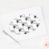 Sticker Ovale The Eye Of Horus Pattern (Enveloppe)