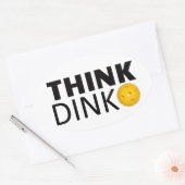 Sticker Ovale Think Dink (Pickleball) (Enveloppe)