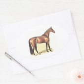 Sticker Ovale Thoroughbred (Enveloppe)