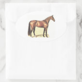 Sticker Ovale Thoroughbred (Sac)