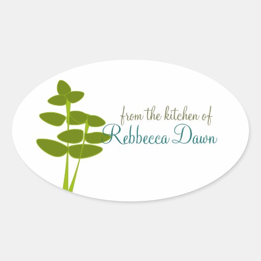 Sticker Ovale Thyme (Devant)
