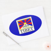 Sticker Ovale Tibet (Enveloppe)