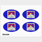 Sticker Ovale Tibet (Feuille)
