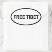 STICKER OVALE TIBET GRATUIT (Sac)