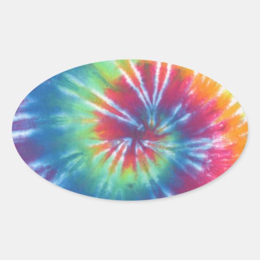 Sticker Ovale Tie Dye One (Devant)