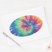 Sticker Ovale Tie Dye One (Enveloppe)