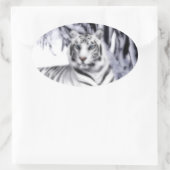 Sticker Ovale TigreBlanc (Sac)