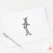 Sticker Ovale Tin Woodsman Assistant Vintage d'Oz 1900 (Enveloppe)