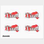 Sticker Ovale Tirol (Feuille)