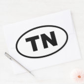 Sticker Ovale TN Tennessee (Enveloppe)
