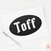 Sticker ovale Toff (Enveloppe)