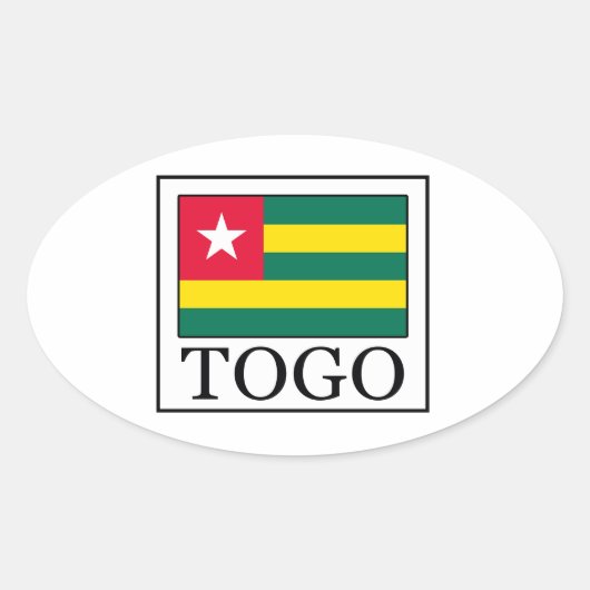 Sticker Ovale Togo (Devant)