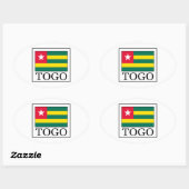 Sticker Ovale Togo (Feuille)