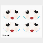 Sticker Ovale Tom (Feuille)