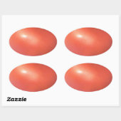 Sticker Ovale Tomato rouge (Feuille)