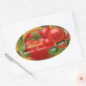 STICKER OVALE TOMATOES CHATOUILLERS CANNINGS SAUCE TOMATO (Enveloppe)