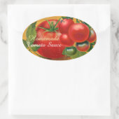 STICKER OVALE TOMATOES CHATOUILLERS CANNINGS SAUCE TOMATO (Sac)