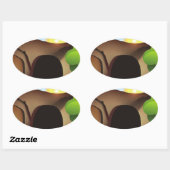 Sticker Ovale tombeau christ (Feuille)