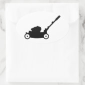 Sticker Ovale tondeuse à gazon (Sac)