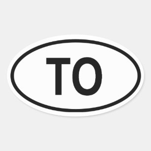 Sticker Ovale Tonga "À"