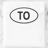 Sticker Ovale Tonga "À" (Sac)