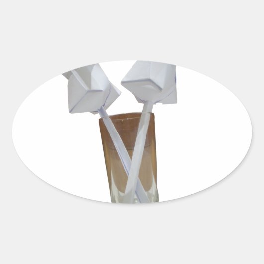 Sticker Ovale Touch of Romance : Une Saint Valentin pacifique (Devant)