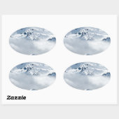Sticker Ovale Toundra (Feuille)