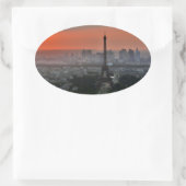 Sticker Ovale Tour Eiffel Paris Europe Travel (Sac)
