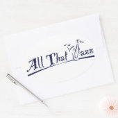 Sticker Ovale Tout ce Jazz (Enveloppe)