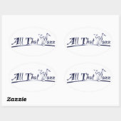 Sticker Ovale Tout ce Jazz (Feuille)