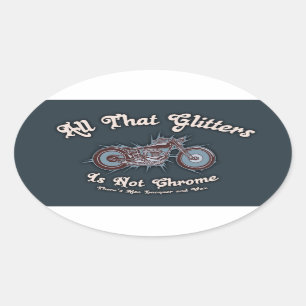 Sticker Ovale Tout ce parties scintillantes