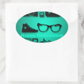 Sticker Ovale Toutes les choses que vous aimez les cadeaux de re (Sac)