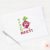 Sticker Ovale Track beet (Enveloppe)