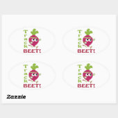 Sticker Ovale Track beet (Feuille)