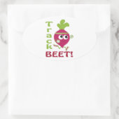 Sticker Ovale Track beet (Sac)
