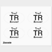 Sticker Ovale Trail Runner (Feuille)