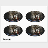 Sticker Ovale Train du patriote (Feuille)