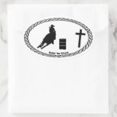 Sticker Ovale Tranche de course de barils Euro Style (Sac)