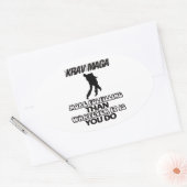 Sticker Ovale Trending Krav Maga DESIGNS (Enveloppe)
