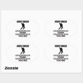 Sticker Ovale Trending Krav Maga DESIGNS (Feuille)