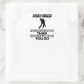 Sticker Ovale Trending Krav Maga DESIGNS (Sac)