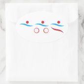 Sticker Ovale Triathlon unique (Sac)