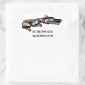 Sticker Ovale Tribal de Dog Town (Sac)