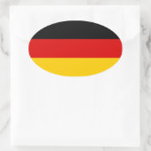 Sticker Ovale Tricolor Allemagne (Sac)