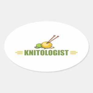 Sticker Ovale Tricot humoristique