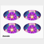 Sticker Ovale Trinity Lotus (Feuille)