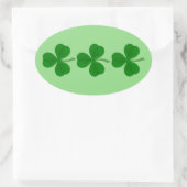 Sticker Ovale Trio shamrock (Sac)