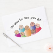 Sticker Ovale Triste (Enveloppe)